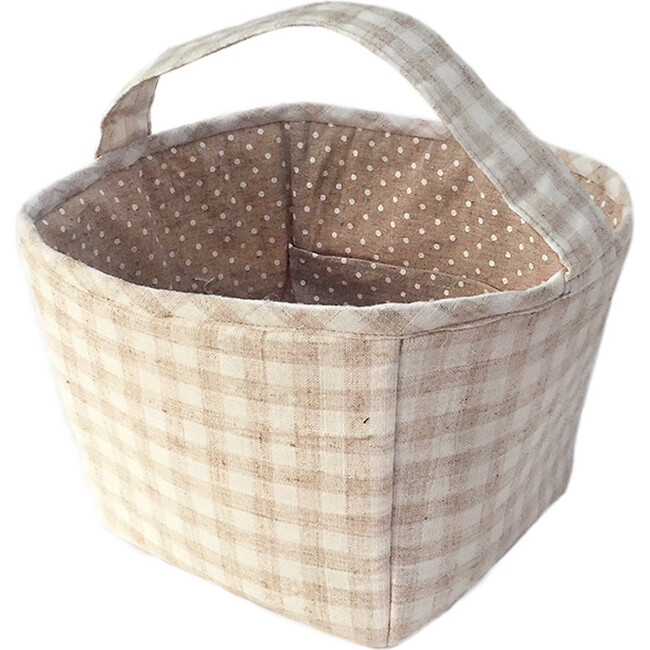 Fabric Basket, Tan - Storage - 1 - zoom