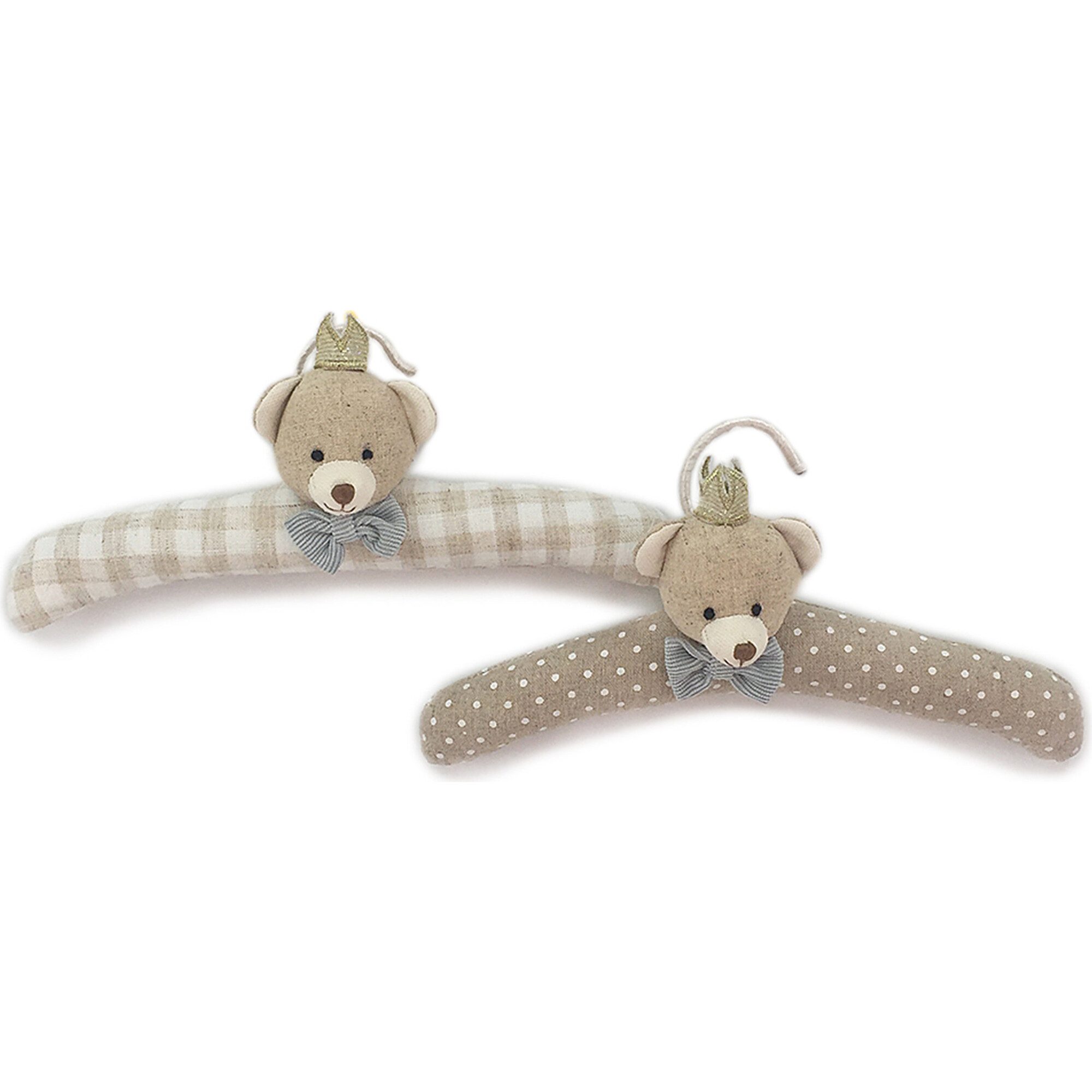 Prince Bear Padded Baby Hangers - Accents - 1