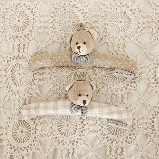 Prince Bear Padded Baby Hangers