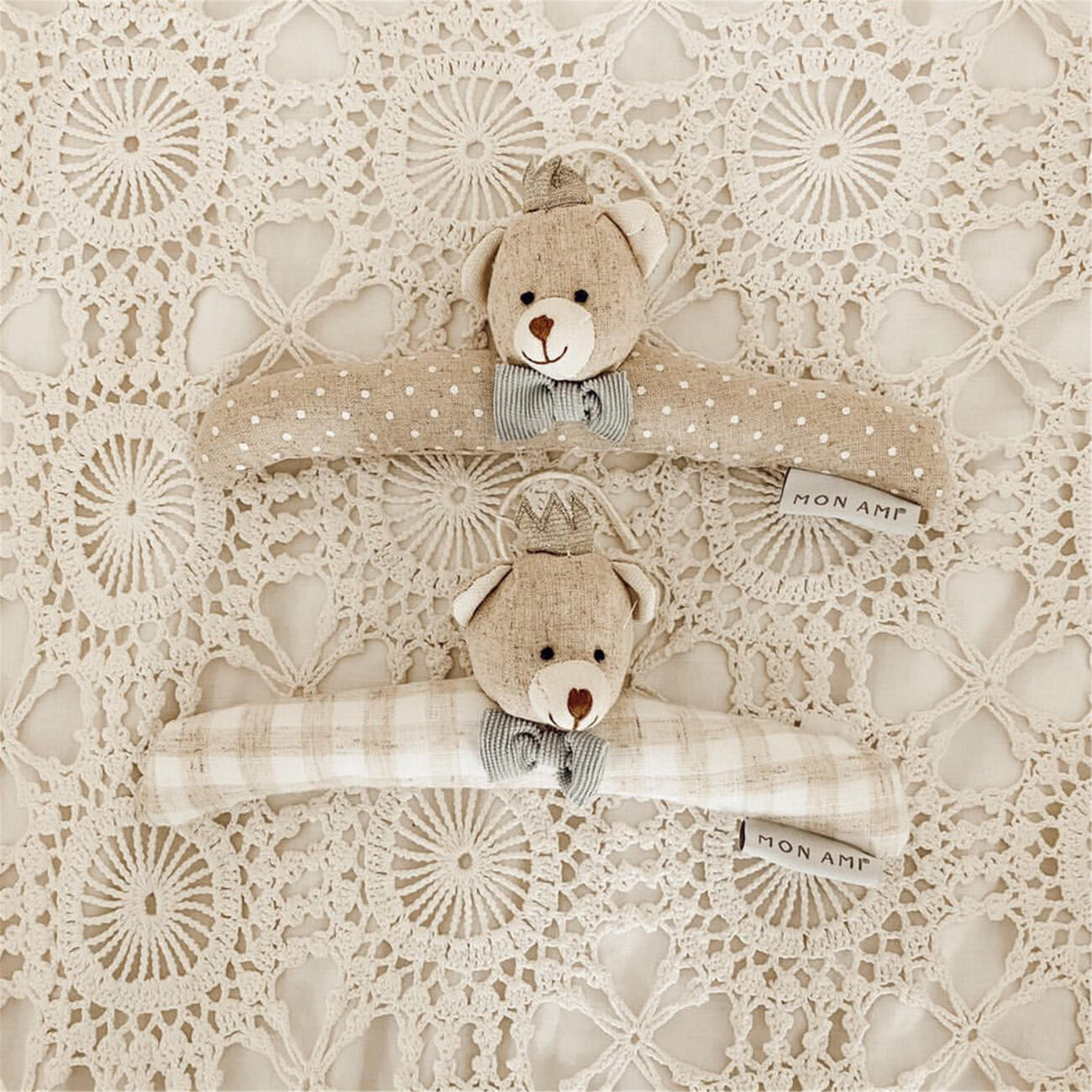 Mon AMI Bunny Princess Padded Baby Hangers Set of 2