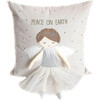 Silver Angel “Peace on Earth” Pillow - Accents - 1 - thumbnail