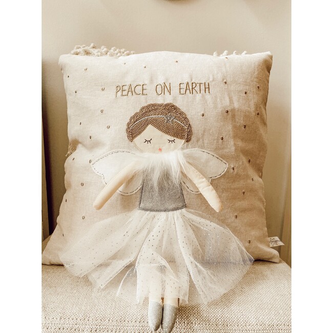 Silver Angel “Peace on Earth” Pillow