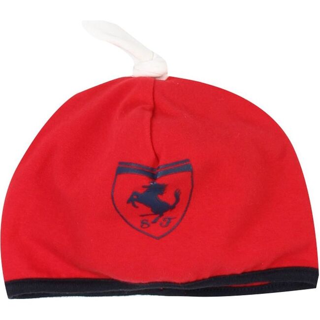Logo Beanie Cap, Red - Hats - 1