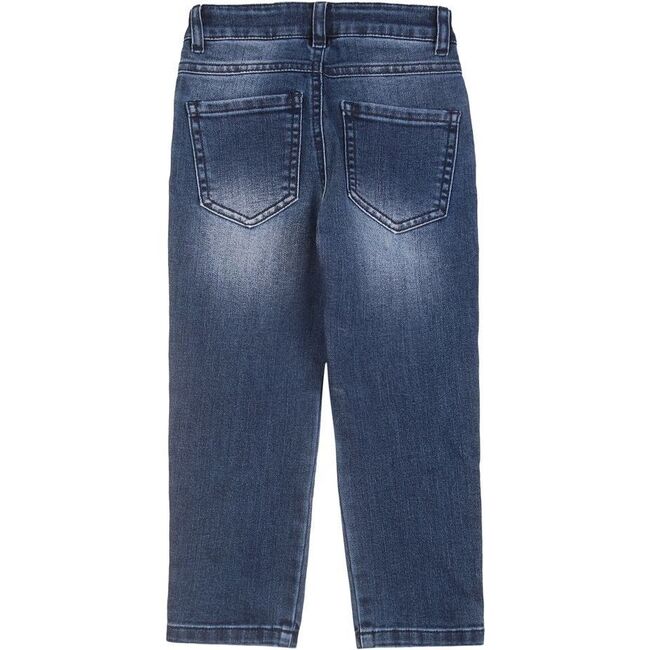 Denim Logo Jeans, Blue - Jeans - 2