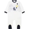 Geo Logo Bodysuit, White - Rompers - 1 - thumbnail