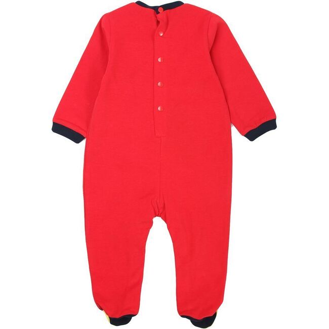 Geo Logo Bodysuit, Red - Rompers - 2