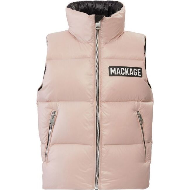 Toddler Charlee Down Vest, Pink - Vests - 1