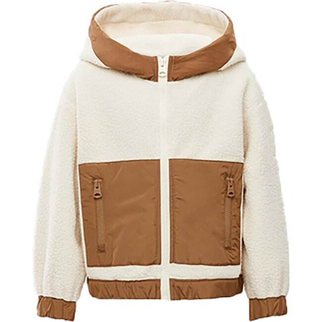 Brady Fleece Jacket, Cream - Jackets - 1