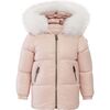 Baby Morgan Hooded Down Jacket, Pink - Jackets - 1 - thumbnail