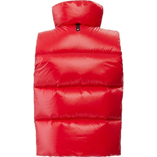 Charlee Down Vest, Red - Vests - 2