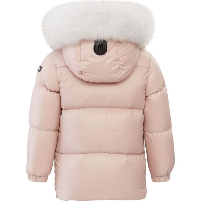 Baby Morgan Hooded Down Jacket, Pink - Jackets - 2