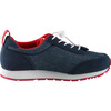 Elege Machine Washable Lightweight Sneakers, Navy - Sneakers - 7 - thumbnail