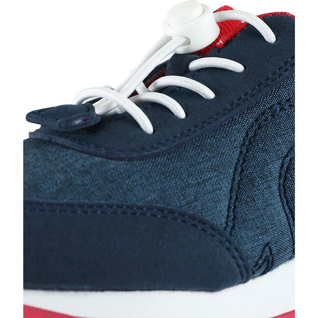 Elege Machine Washable Lightweight Sneakers, Navy - Sneakers - 9