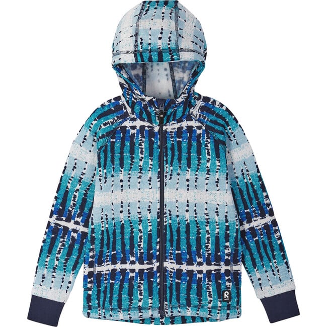 Melange Knit Fleece Northern Full Zip Hoodie, Navy