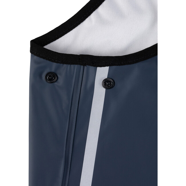 Lammikko Waterproof Rain Pants with Welded Seams, Suspenders & Foot Loops, Navy - Pants - 2