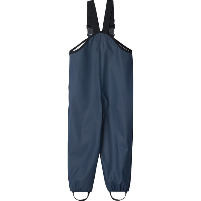 Lammikko Waterproof Rain Pants with Welded Seams, Suspenders & Foot Loops, Navy - Pants - 3