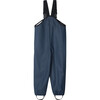 Lammikko Waterproof Rain Pants with Welded Seams, Suspenders & Foot Loops, Navy - Pants - 3