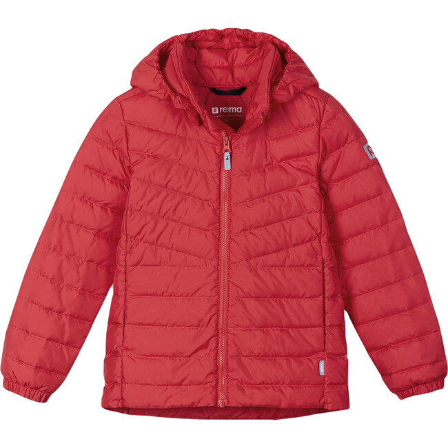 Fern Packable Water-Repellent Light Down Jacket, Red
