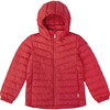 Fern Packable Water-Repellent Light Down Jacket, Red - Jackets - 3