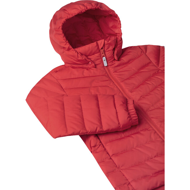 Fern Packable Water-Repellent Light Down Jacket, Red - Jackets - 5