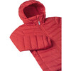 Fern Packable Water-Repellent Light Down Jacket, Red - Jackets - 5