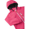 Vesi Waterproof Raincoat with Detachable Hood, Pink - Jackets - 2