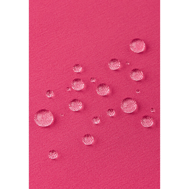Vesi Waterproof Raincoat with Detachable Hood, Pink - Jackets - 3
