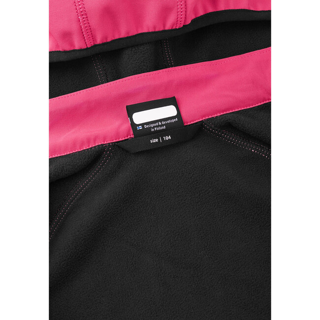Vesi Waterproof Raincoat with Detachable Hood, Pink - Jackets - 4
