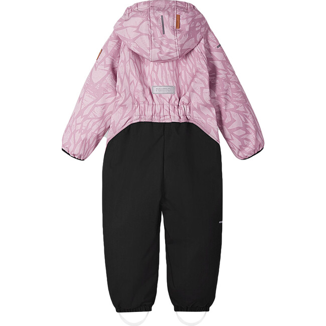 Mjosa Lightweight Water Resistant Softshell Mid-Season Jumpsuit with Detachable Hood, Pink - Rompers - 2
