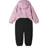 Mjosa Lightweight Water Resistant Softshell Mid-Season Jumpsuit with Detachable Hood, Pink - Rompers - 2