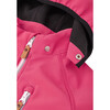 Vesi Waterproof Raincoat with Detachable Hood, Pink - Jackets - 5