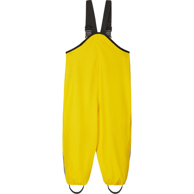 Lammikko Waterproof Rain Pants with Welded Seams, Suspenders & Foot Loops, Yellow - Pants - 2
