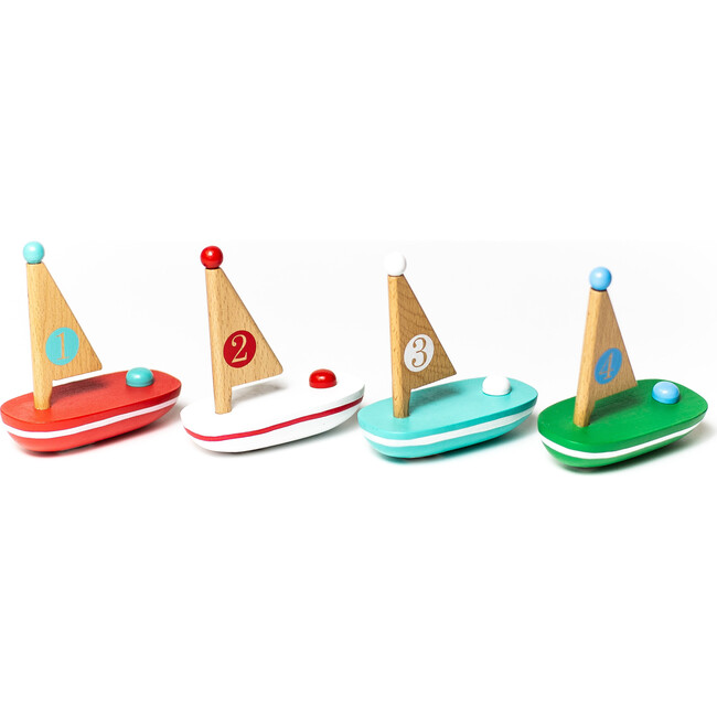 Little Wooden Boats, Set of 4