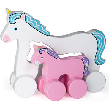 Mommy and Baby Rolling Toy, Unicorn