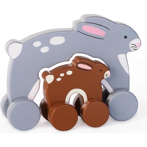 Mommy and Baby Rolling Toy, Bunny