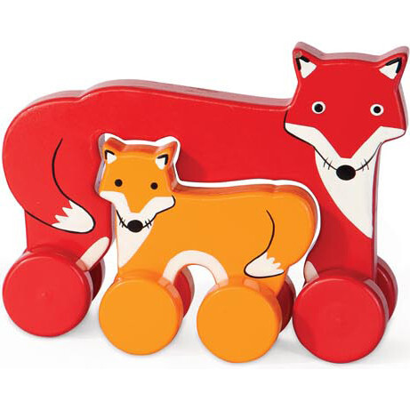 Mommy and Baby Rolling Toy, Fox