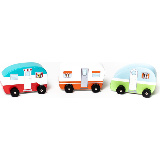 Mini Vintage Campers, Set of 3 - Woodens - 1