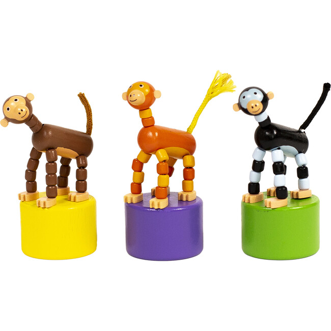 Monkey Push Puppets, Set of 3 - Games - 1