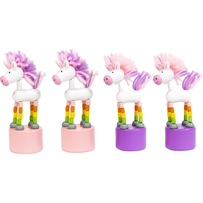 Unicorn Push Puppet, Set of 4 - Games - 1