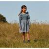 Alexandra Smocked Dress, Blue Check - Dresses - 5
