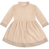 Brainy Girls Dress, Beige - Dresses - 1 - thumbnail