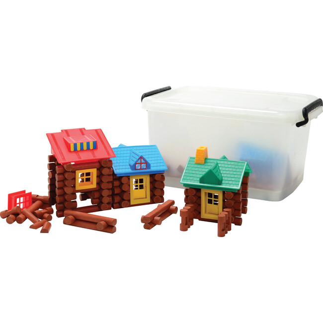 Wooden Pioneer Logs (Includes Storage Bin) - Games - 1