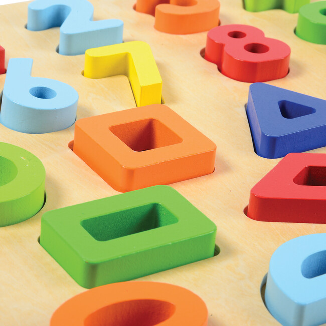 Numbers & Shapes Block Puzzle - Wooden Puzzles - 4