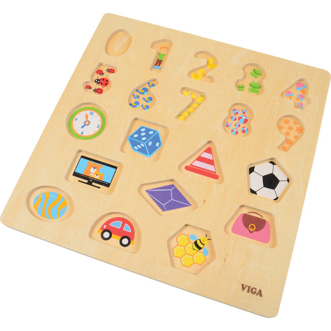 Numbers & Shapes Block Puzzle - Wooden Puzzles - 5