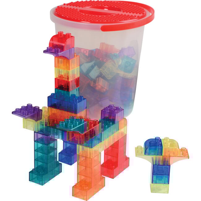 Preschool Size Transparent Building Bricks - Blocks - 4