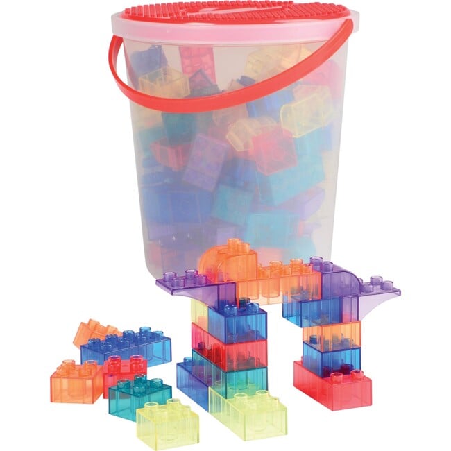 Preschool Size Transparent Building Bricks - Blocks - 7