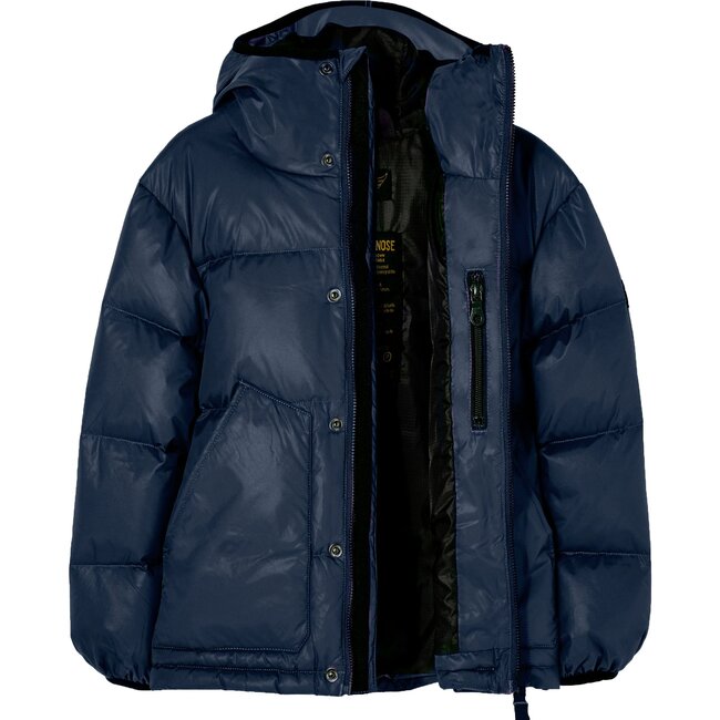 Snowflow Navy Puffer Jacket, Navy