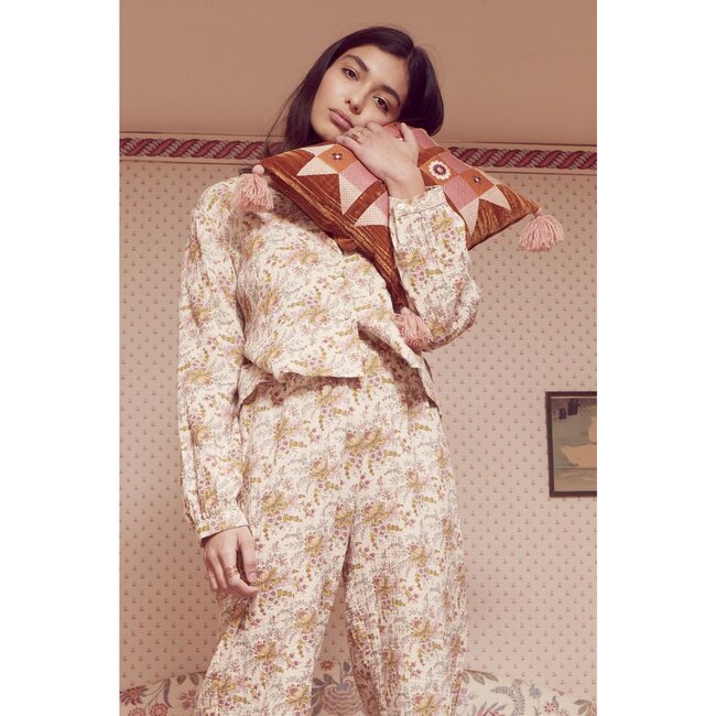 Women's Louanne Pajama Blouse, Off White