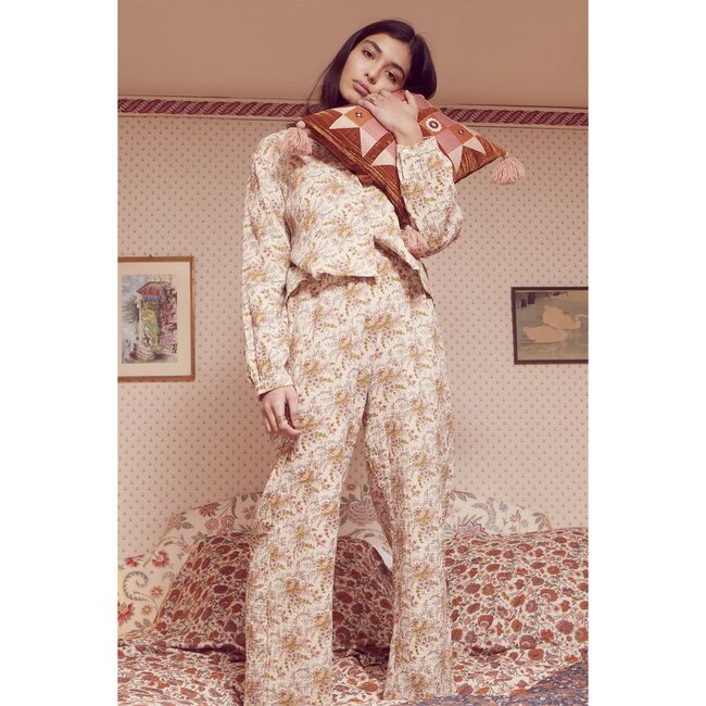 Women's Melycia Pajama Pants, Off White