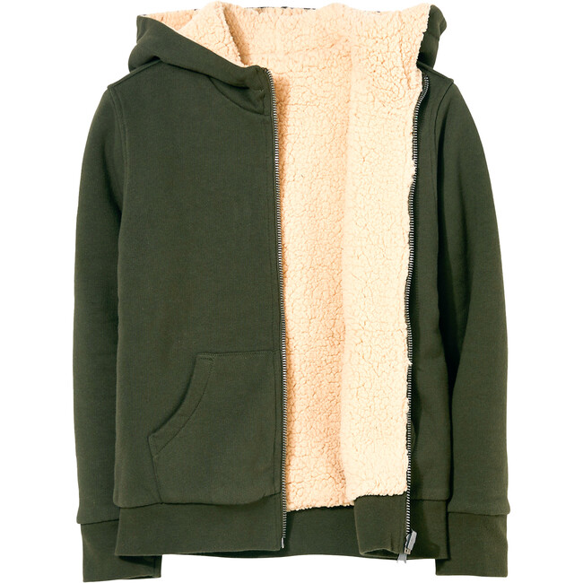 Hooper Reversible Sweatshirt, Khaki - Sweatshirts - 2